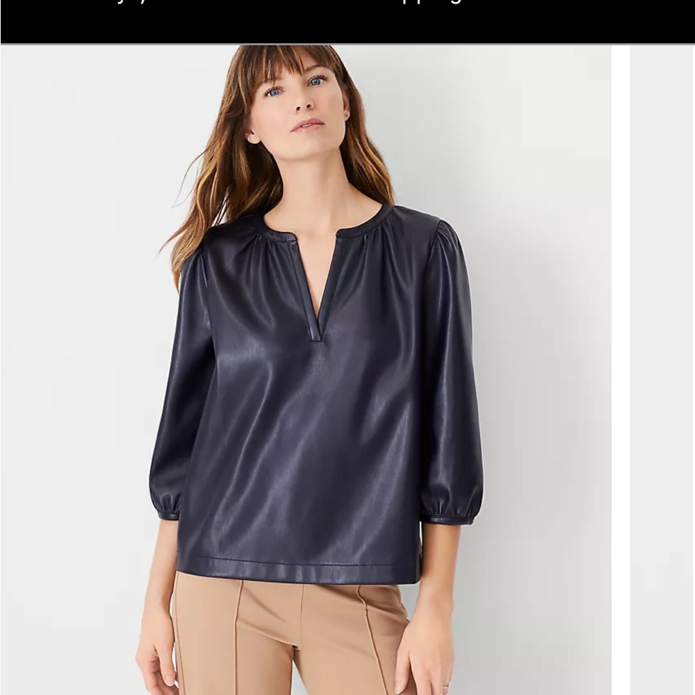 Ann Taylor Navy Blue Women's Top